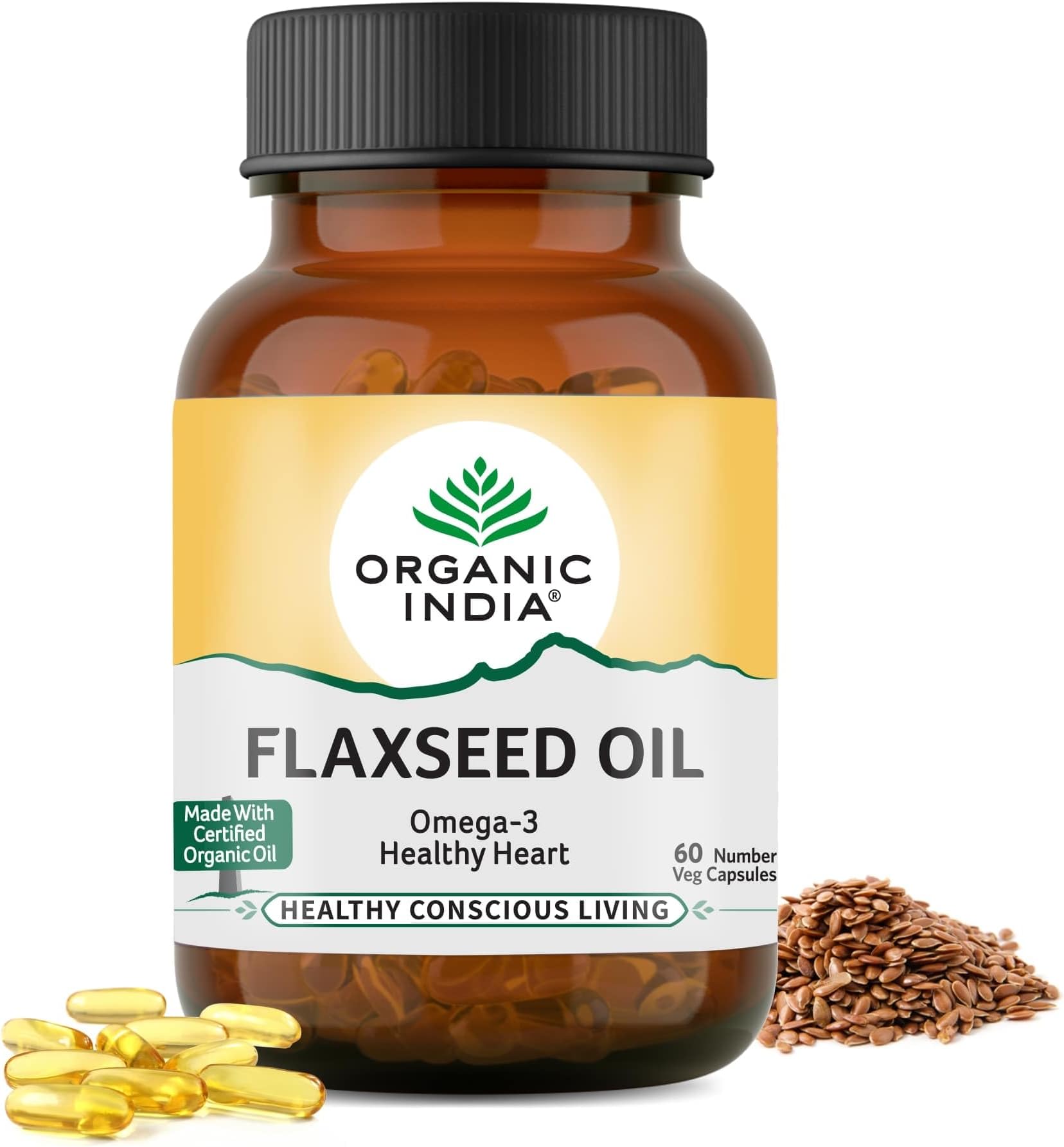 Flax Seed Oil 60 N Veg Capsules