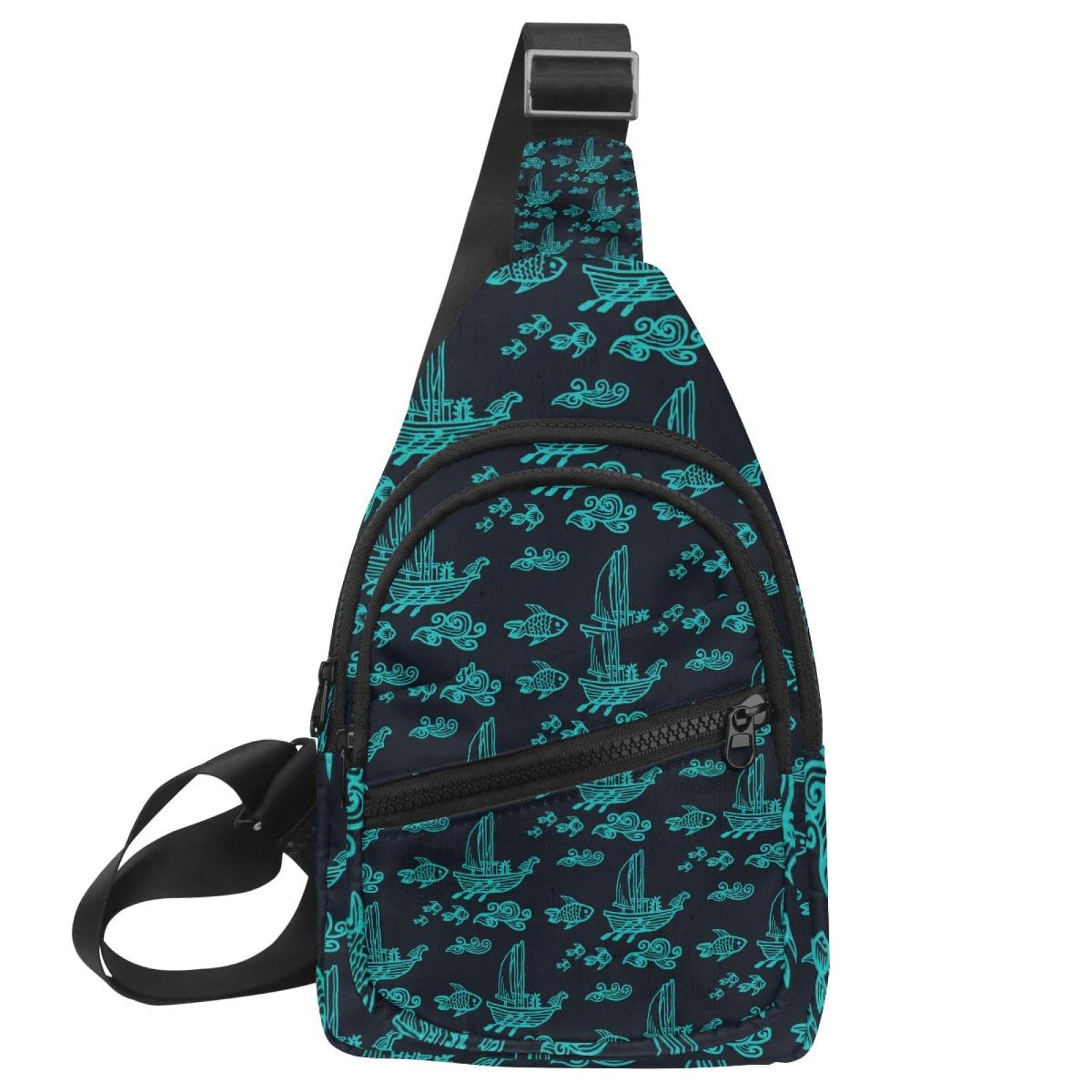 Mochila cruzada con correa ajustable que distribuye el peso con estilo 7