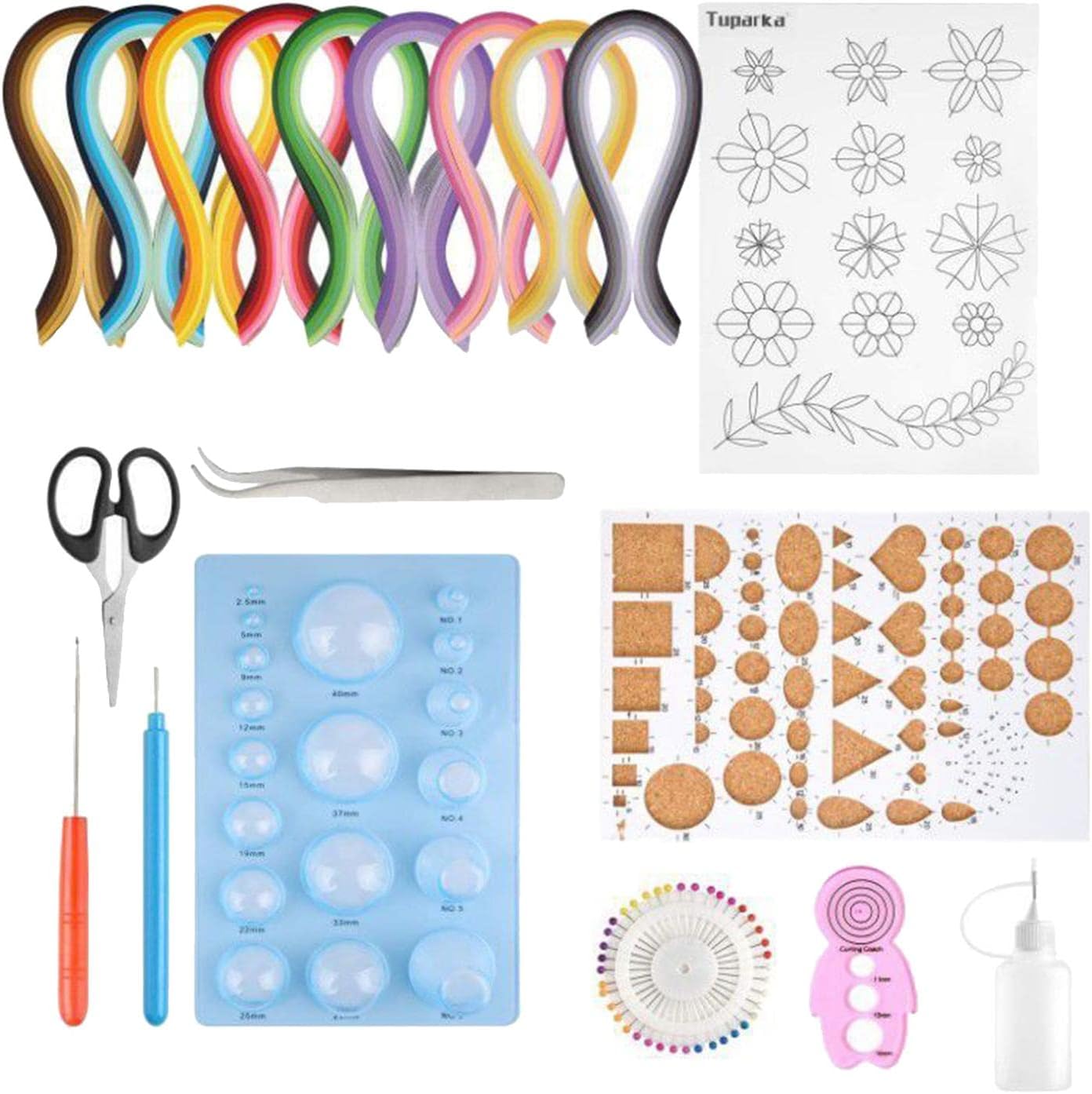 Paper Strips Quilling Tool Kit 900 Colorful Strips Birthday Gift DIY Craft