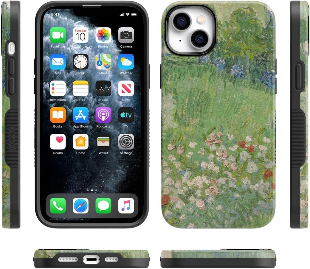 Casely iPhone 14 Case | Van Gogh | Vincent's Admired Garden | Bold Protective Design | Compatible with MagSafe