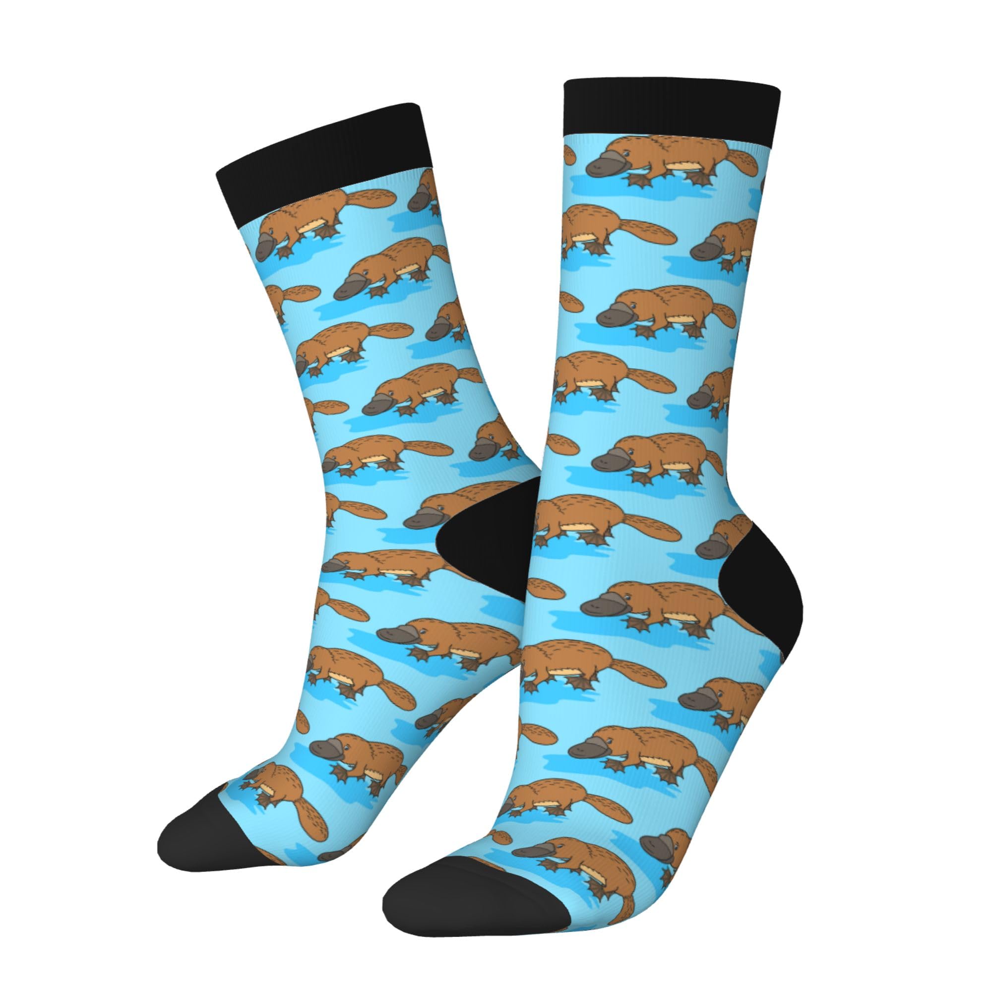 Oudrspo Funny Socks Novelty Socks platypus Unisex Funky Socks Casual Dress Socks