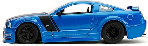 Miniatura 4 de Jada Big Time Muscle 124 2006 Ford Mustang GT - Auto fundido a presión (azul caramelo)