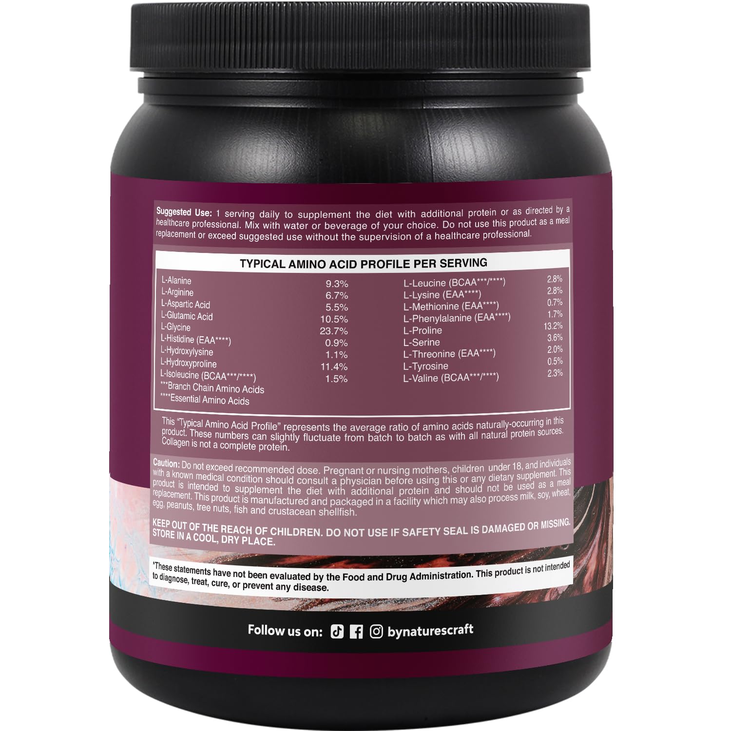 Natures Craft Multi Collagen Protein Powder for Women and Men - Keto Hydrolyzed Collagen Peptides 45 Servings Hair Skin and Nails Vitamins - Unflavored Bovine Type 1 3 for Bone Joint Support - 454g — Amazon image 2