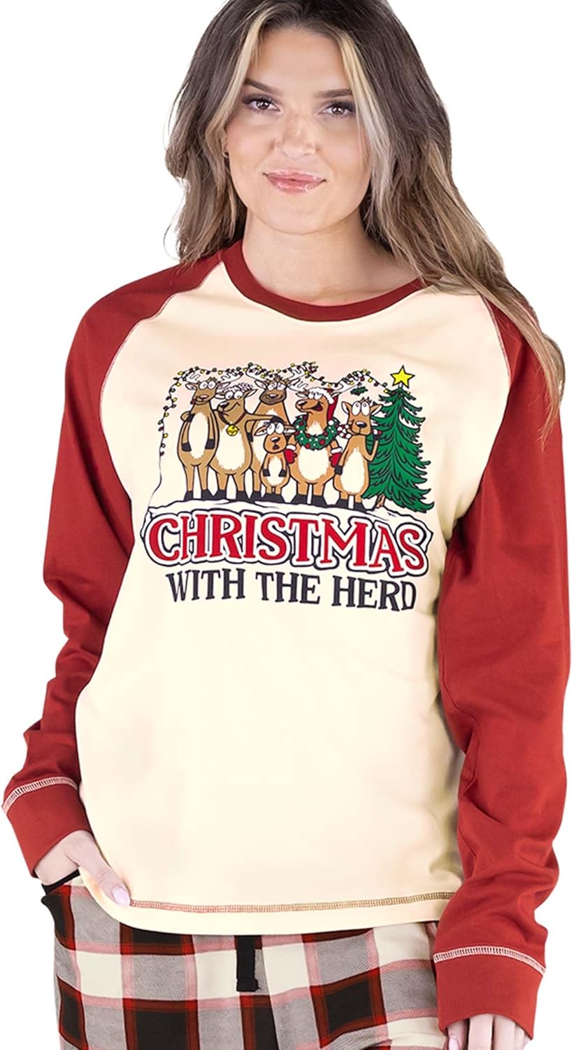 Lazy One Pajamas for Women, Cute Pajama Pants and Long Sleeve Top Separates