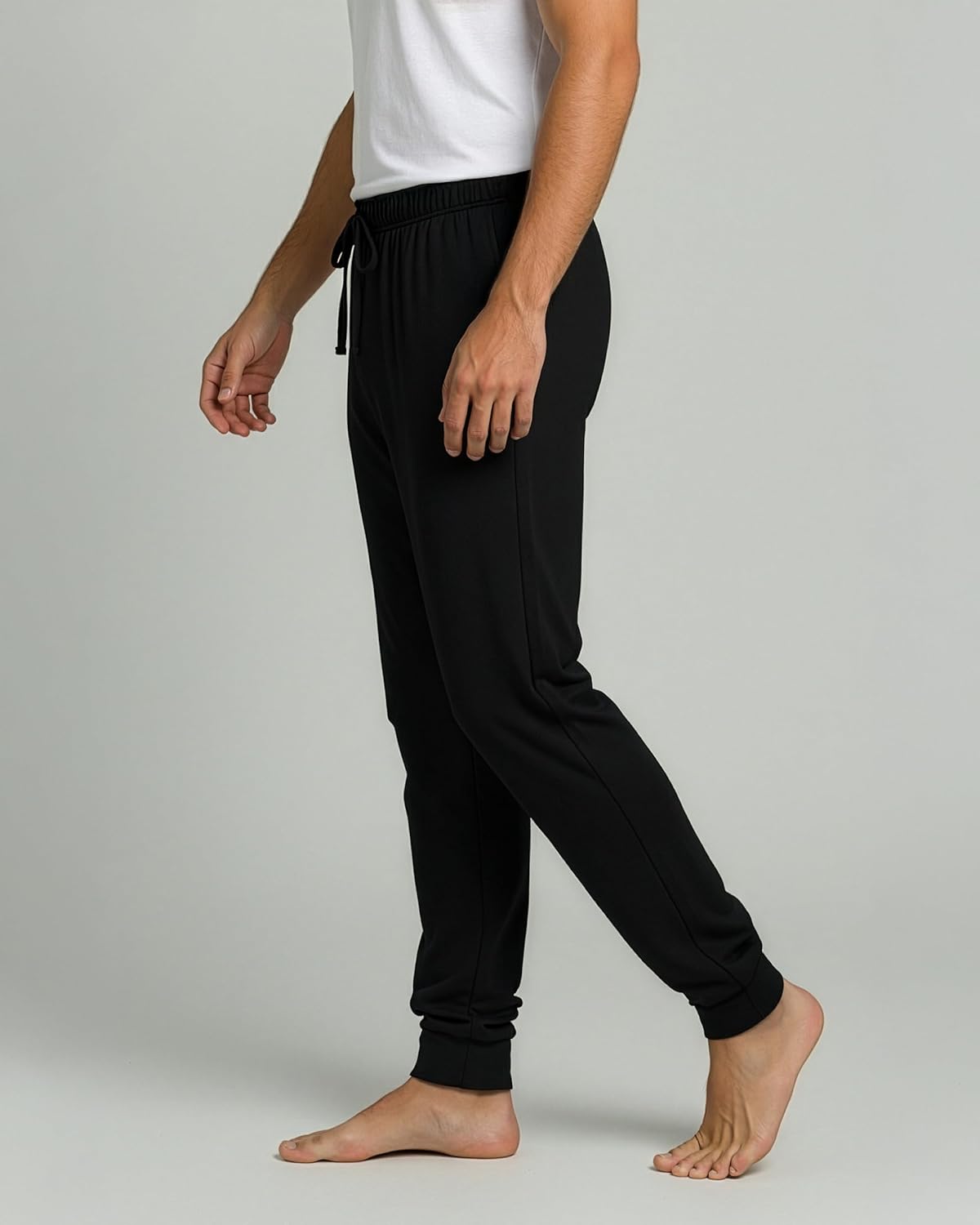 Real Essentials 3 Pack: Men's Ultra Soft Cotton Pajama Pants - Sleep Lounge PJ Joggers with Pockets (Available in Big & Tall) - Image 6