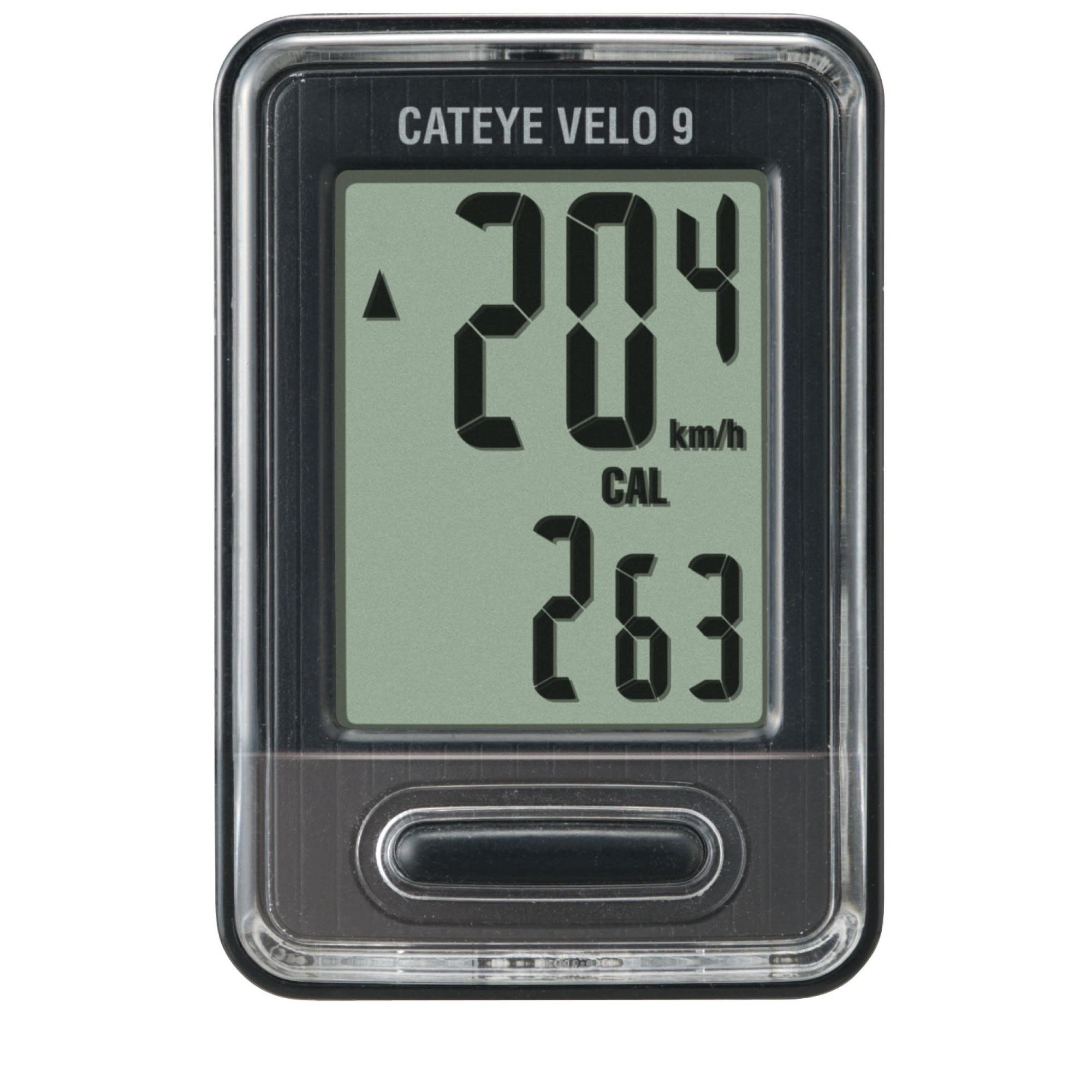 Amazon | Black Cateye Velo 9 Wired Cycle Computer System