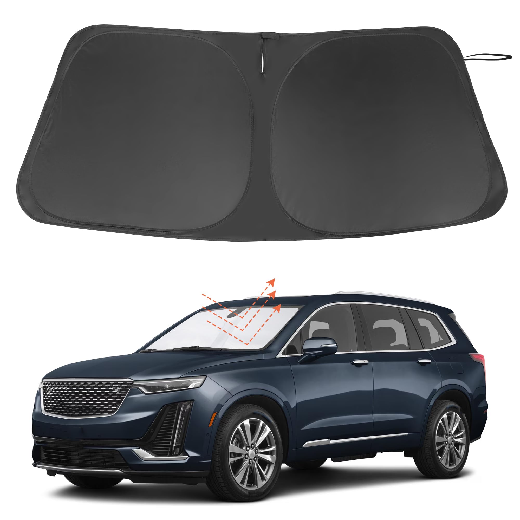 Windshield Sun Shade for 2020-2025 Cadillac XT6 Accessories