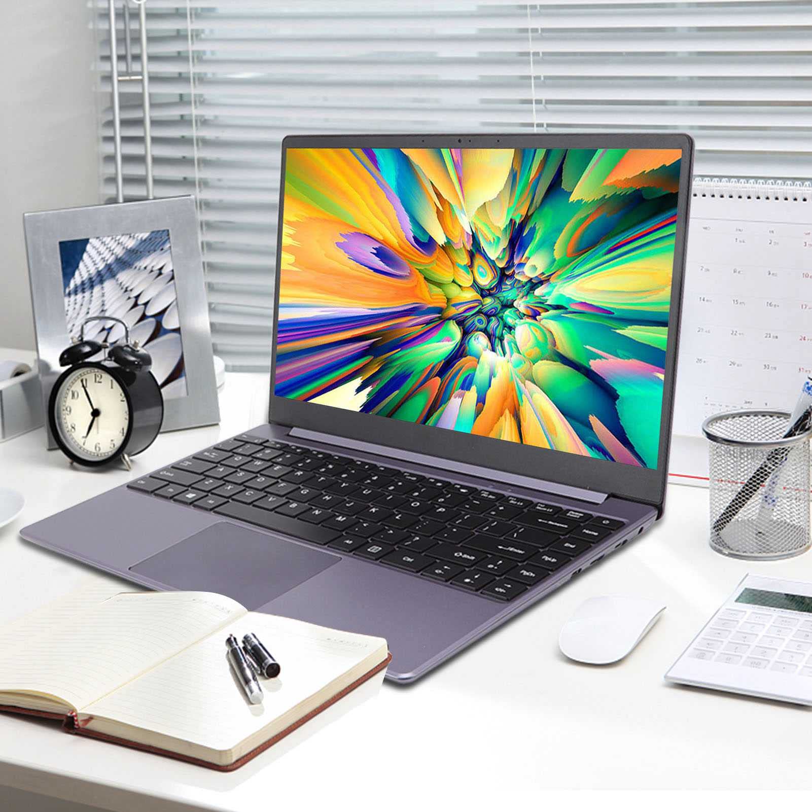 Computer Portatile, 16G e 512 GB, GPU UHD620 e MX250, CPU 5405U, Schermo IPS HD da 14 Pollici, Tastiera Retroilluminata a Grandezza Naturale, Laptop Portatile per Casa, Ufficio, Viaggio di Lavoro(UE)
