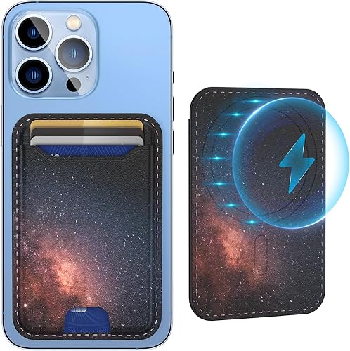 TopMade Cartera Magsafe, cartera magnética para iPhone 16, iPhone 15/14/13/12, cartera magnética de cuero para teléfono con potente imán, bloqueo