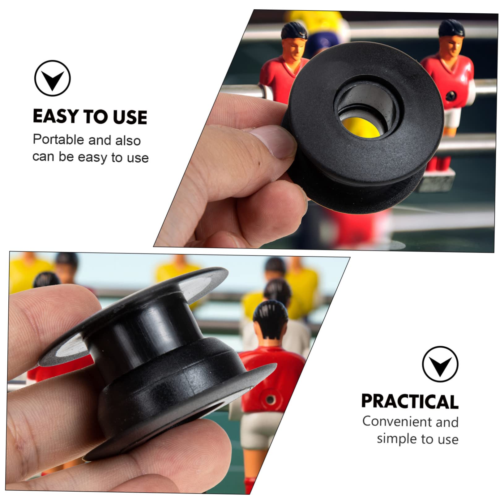 VANZACK 20 Pares De Accesorios De Futbolín Piezas De Mesa De Futbolín Casquillos De Futbolín De Mesa Rodamientos De Varilla Universales Suministros De Futbolín Casquillos De Futbolín