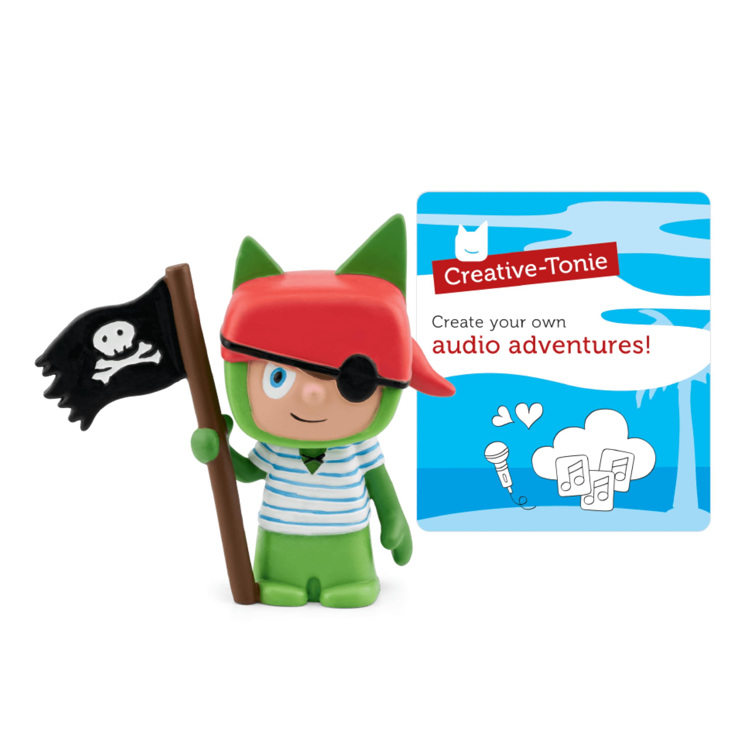 Tonies Pirate Creative Toy Figurine - Record and Upload up to 90 Minutes of Your Own Stories and Songs
