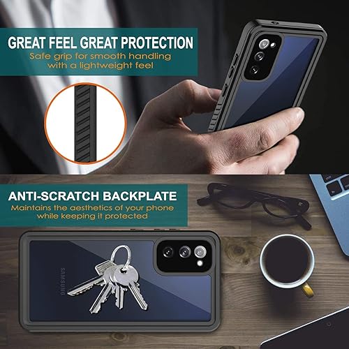Miniatura 5 de ANTSHARE Funda impermeable para Samsung Galaxy S20 FE 5G, protector de pantalla integrado de 360 de cuerpo completo resistente a prueba de golpes