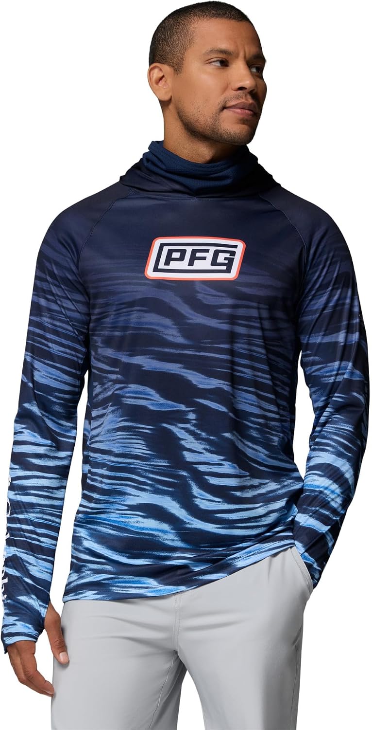 Columbia mens Pfg Super Terminal Tackle Vent Hoodie