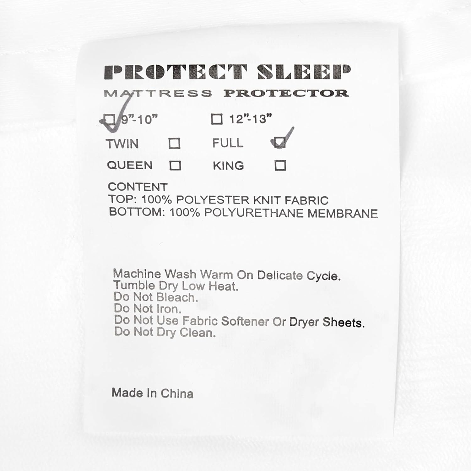 Mattress Solution, Ultra Soft-Premium Zippered Protector Cover, Water Proof, Breathable and noiseless, Fits Mattress 6 to 9-Inch, Queen, White