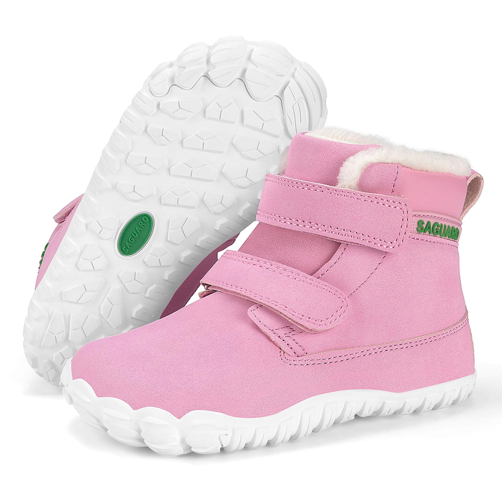 SAGUARO Zapatillas Barefoot Niño Niña Botas Nieve Abrigadas Ligera, 24-36