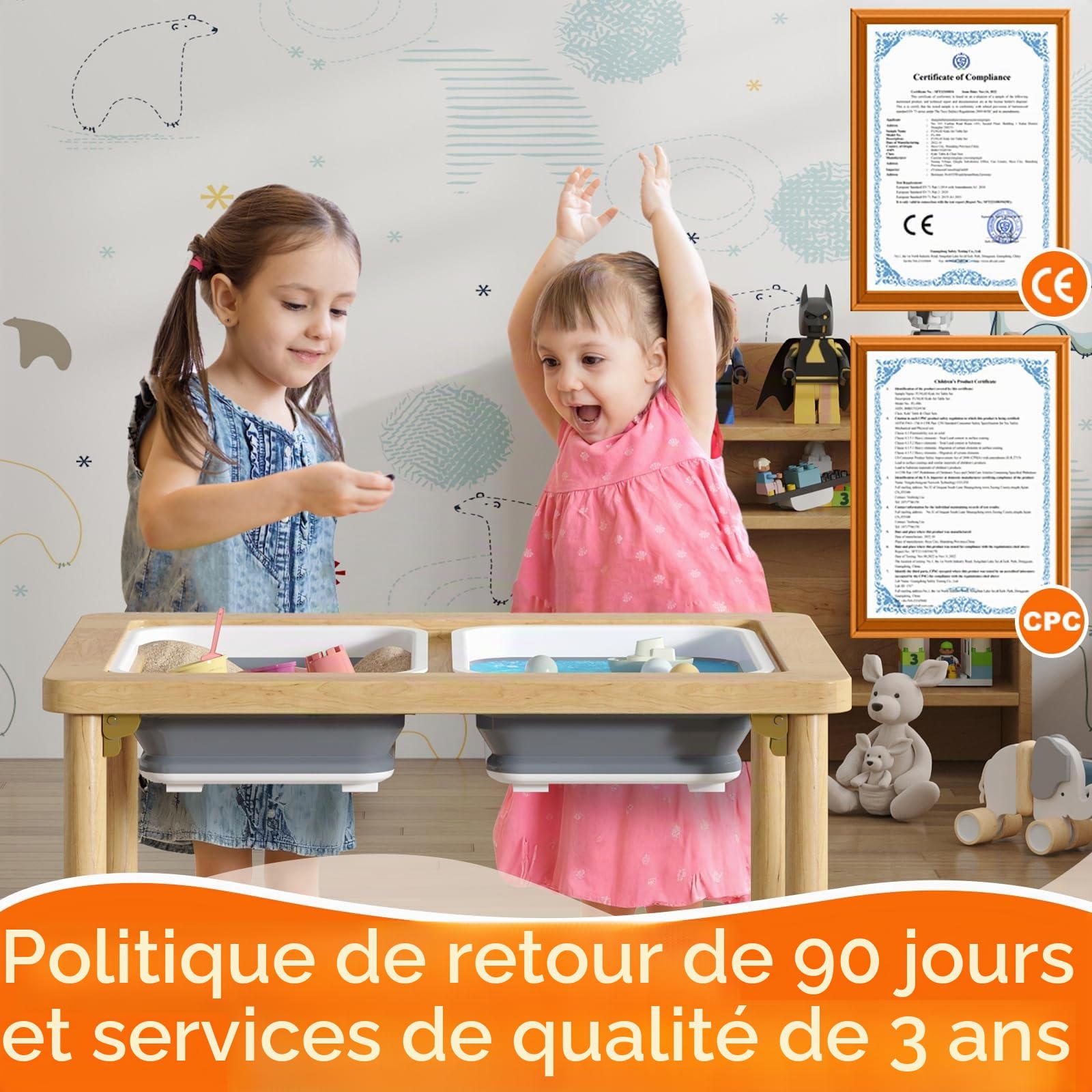 FUNLIO Table sensorielle Pliable