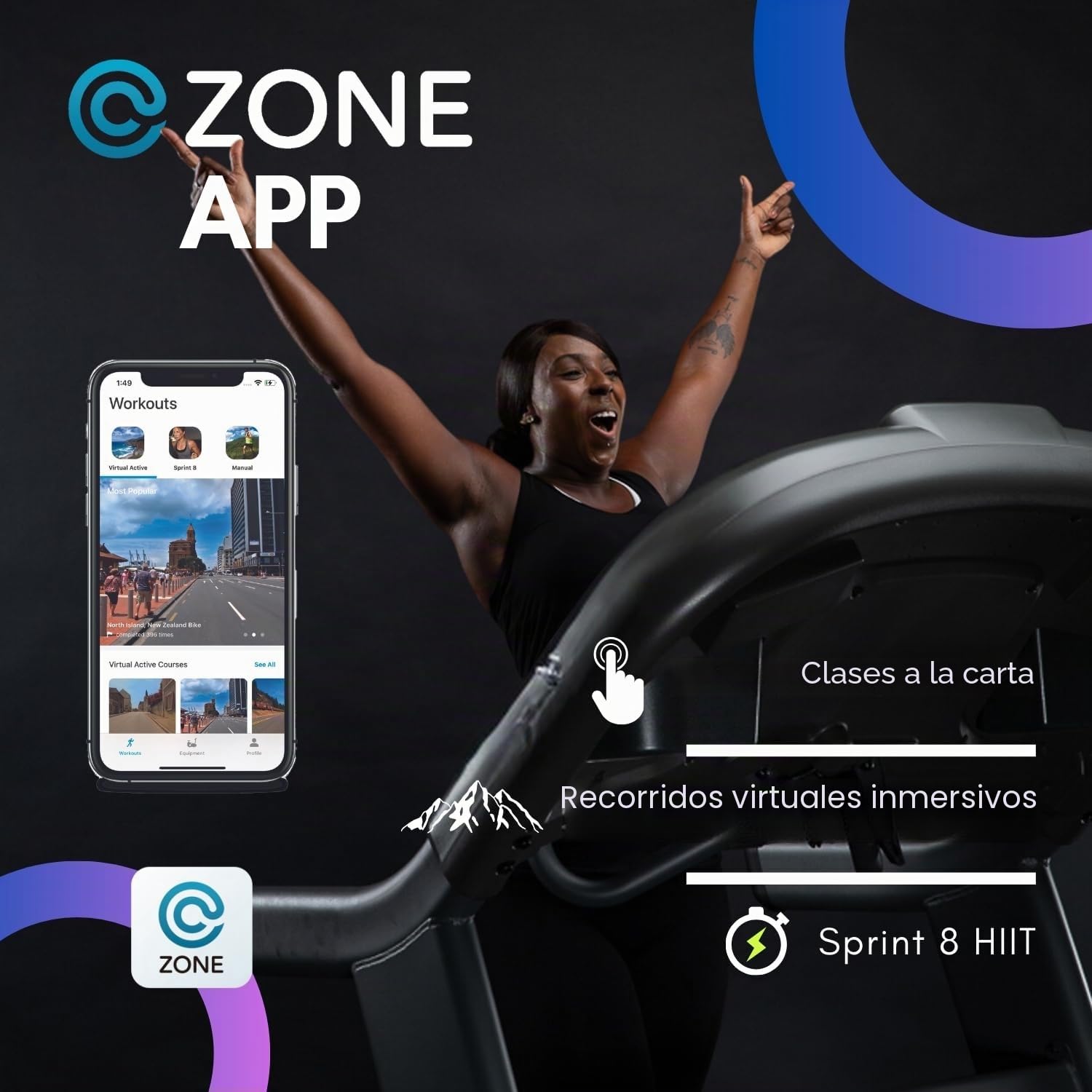 Cintas DE Correr Horizon – hasta 20 KM/H, INCLINACIÓN AUTOMÁTICA, AMORTIGUACIÓN Variable, Bluetooth con ZWIFT Y KINOMAP, DISEÑO Plegable Y SILENCIOSO