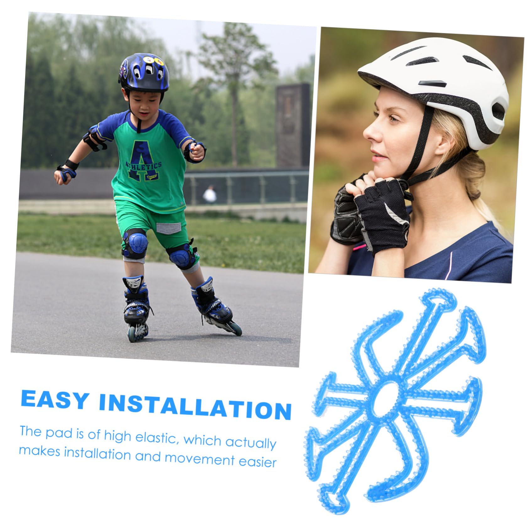 Toyvian Breathable Cycling Lining Mat Slip Cushion Pad for Helmets Durable Comfortable Easy to Maintain Elastic Design for Long Rides and Safety