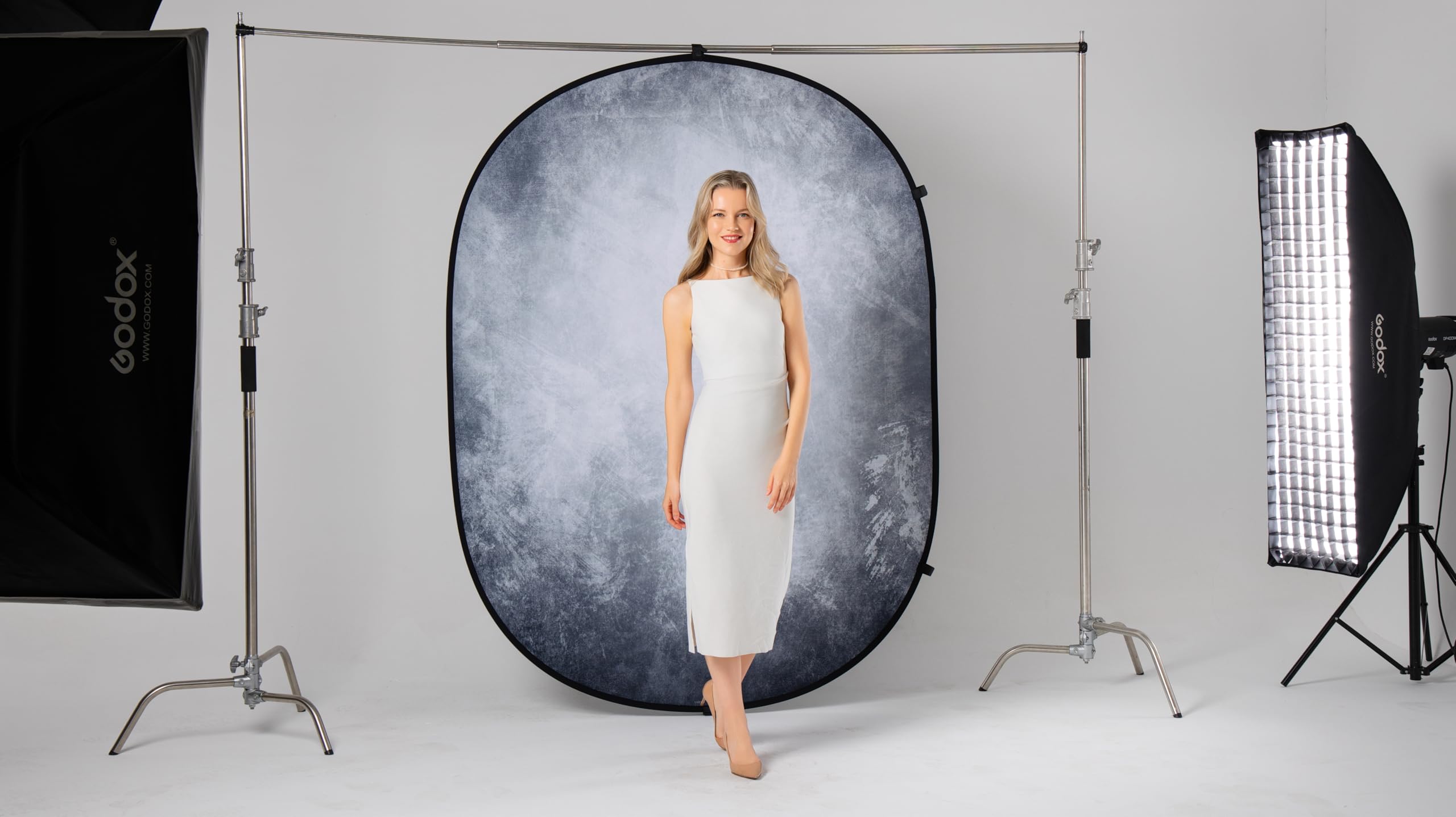 Kate 1.5x2m Gris Oscuro/Gris Fondo Plegable Pop Up Photo Telones de Fondo Photo Studio Props