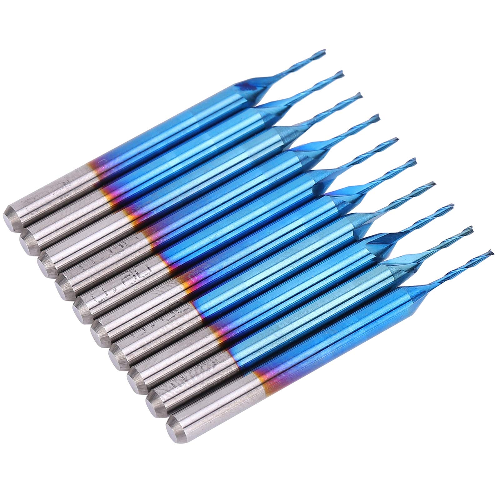 Fraise à Défoncer à Queue, 10 Pièces 3,175 X 22 Mm Fraise CNC