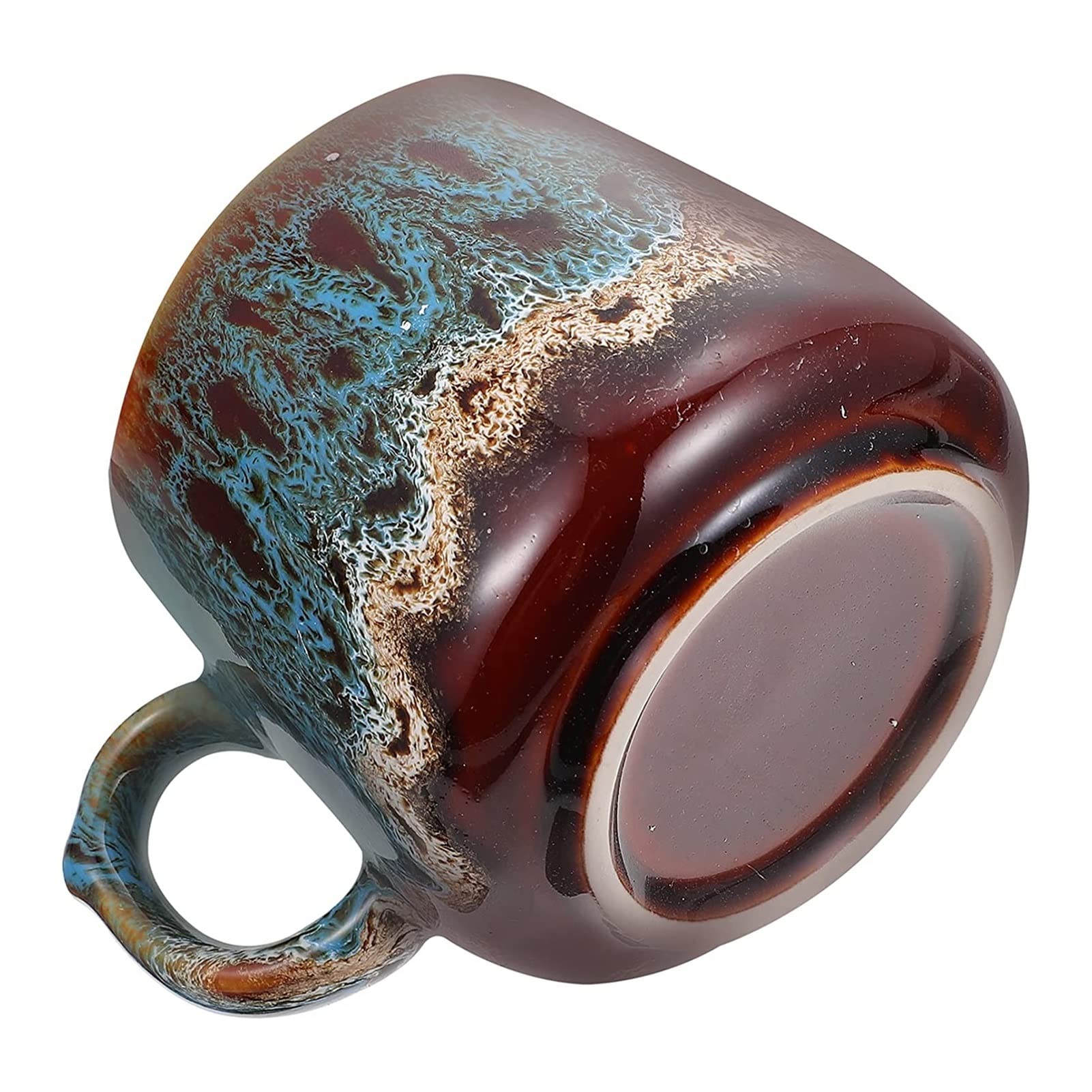 BOSUGECoffee Cup Ceramic Tea Cup Drinking Mug For Latte Cappuccino Americano Dishwasher (Color : Red) (Color : Red)