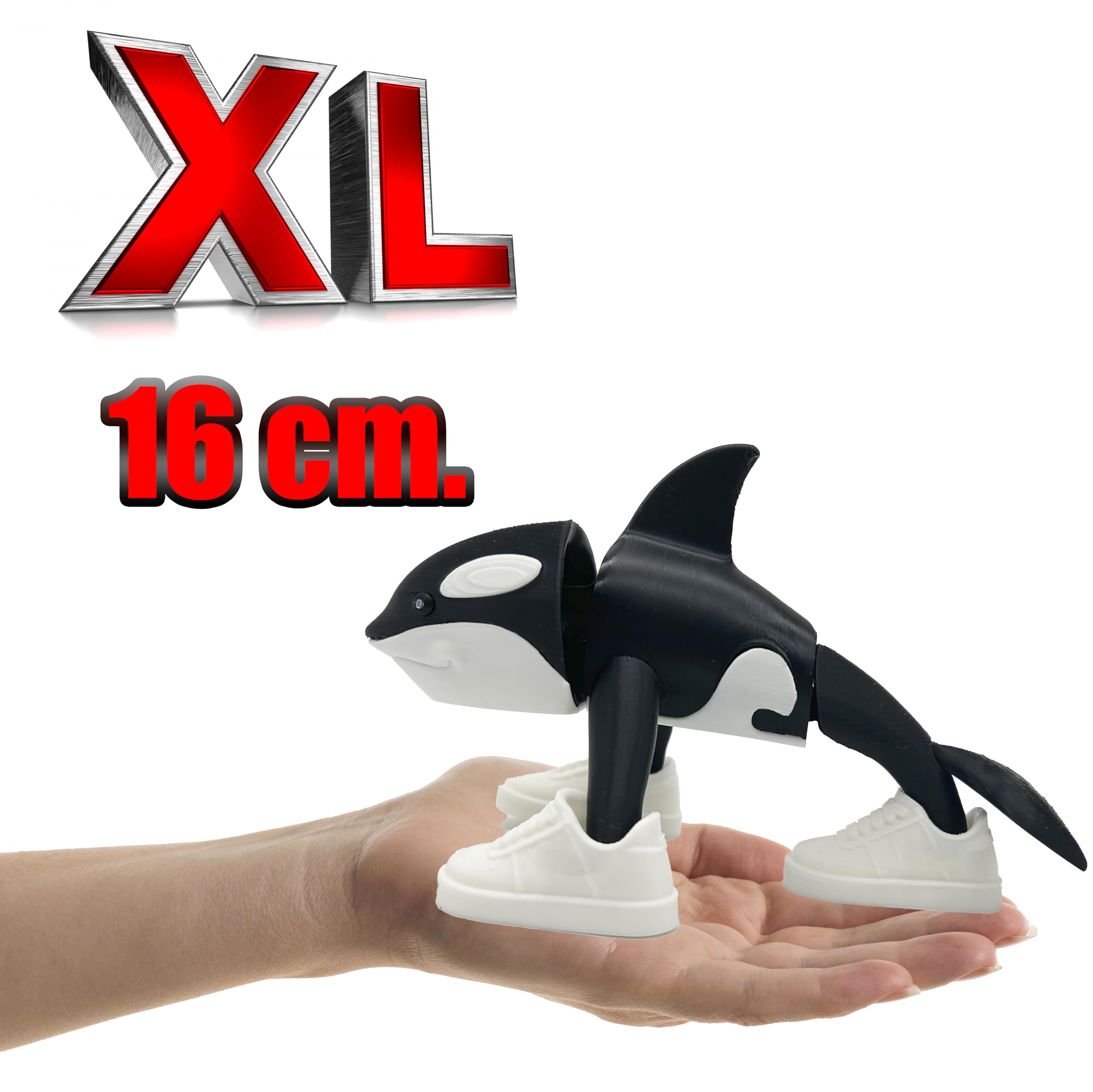Orcalero Genérico - Articulated Figure XL 11x16 cm - Brainrot Memes: Orca 3 Legs, Slippers - Killer Cappuccino - Tralalero Tralara - Image 2
