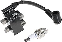 Vista 2 de Bobina de encendido 291337001 con bujía para Ryobi RY254BC 25.4CC y RY252CS RY253SS RY251PH 25cc recortadora de cuerda 2 ciclos cortador de cepillo