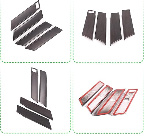 Miniatura 9 de LLKUANG Tira de decoración de panel de puerta interior de automóvil ABS para Toyota Tundra 2022 cubierta de panel de protección de puerta de