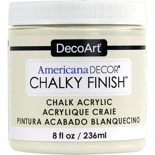 DecoArt ADC-02 Americana Chalky Finish Paint, 8-Ounce, Lace