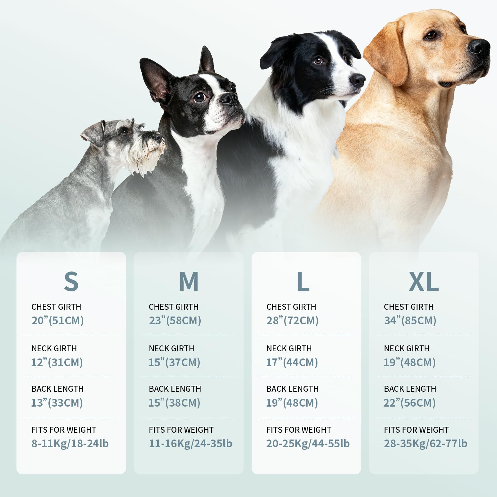 Gilet rafraîchissant pour chien avec protection solaire douce et extensible, brumeux, taille L | T-shirt rafraîchissant, doux pour les peaux sensibles, séchage rapide, léger, débardeur pour les activités de plein air