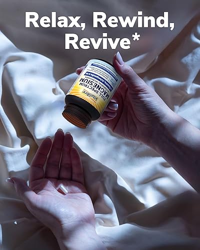 Miniatura 8 de Suplemento complejo de magnesio 500 mg + Ashwagandha, L-teanina, vitamina B6 y apio, glicinato de magnesio de alta absorción, citrato, malato, apoyo