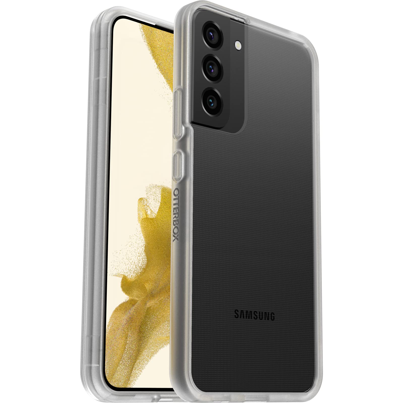 OtterBox Sleek Series Case for Samsung Galaxy S22+, Shockproof, Drop proof, Ultra-Slim, Protective Thin Case, Tested to Military Standard, Clear, No Retail Packaging
