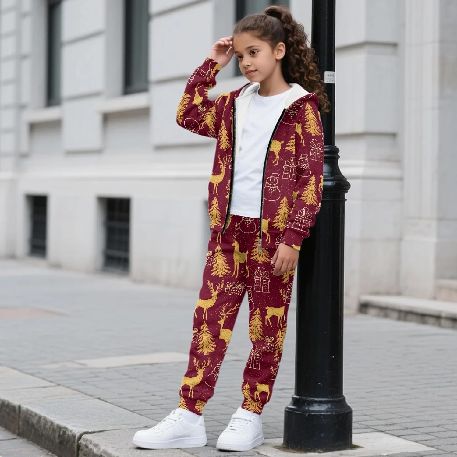 HUIACONG Children Sweatsuits for Girls Long Sleeve Sweat Suit for Boys Sweat Set