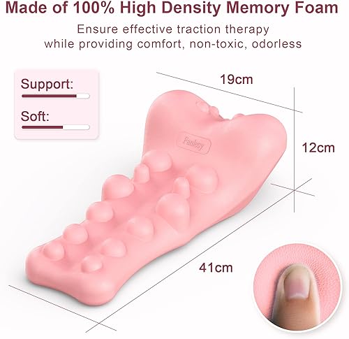 Miniatura 3 de Fanlecy Relajador de cuello y hombros con punto de masaje de espalda superior, dispositivo de tracción cervical para alivio del dolor de TMJ y