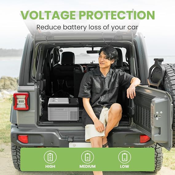 Alpicool Car Refrigerator 12 Volt Portable Car Fridge 10 Quart(9 L Electric Cooler with AC/DC,Car Refrigerator Freezer for Truck Van RV Camper SUV, Camping Boat Travel,-4~68F