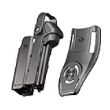 Orpaz T40 Pro Light-Bearing Holster – Universal OWB Tactical Holster, Level 3 Security, Compatible w/Large Sized Pistol Lights, Optics-Ready, Adjustable, Fits Most Pistols, w/Added Low Ride Attachment