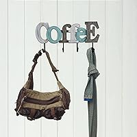 Vista 5 de Linfevisi Letrero de madera para colgar en bloque con letras en bloque de madera, decoración de pared de café, decoración de pared, decoración