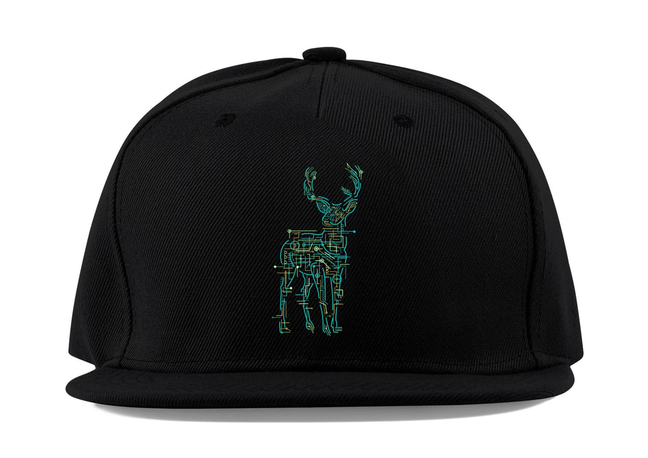 Casquette Deer Engineering anti-transpiration en coton noir à visière plate - 3
