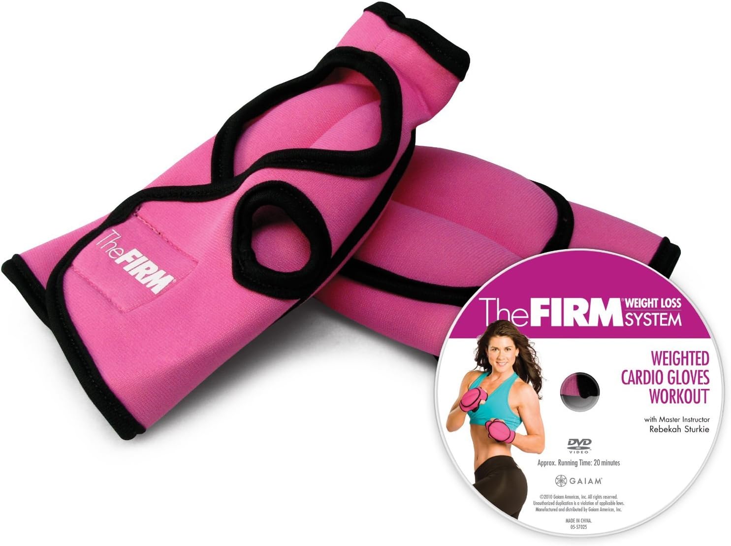 The Firm Weighted Cardio Gloves Kit with DVD