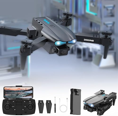 Miniatura 2 de Mini dron para niños de 8 a 12 años con cámara HD 1080P FPV Drones de control remoto, juguetes regalos para niños y niñas con retención de altitud