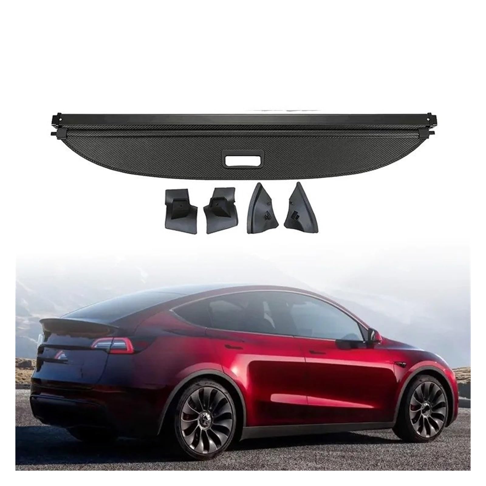 Evita robos en Model Y con el protector de maletero ocultador 8