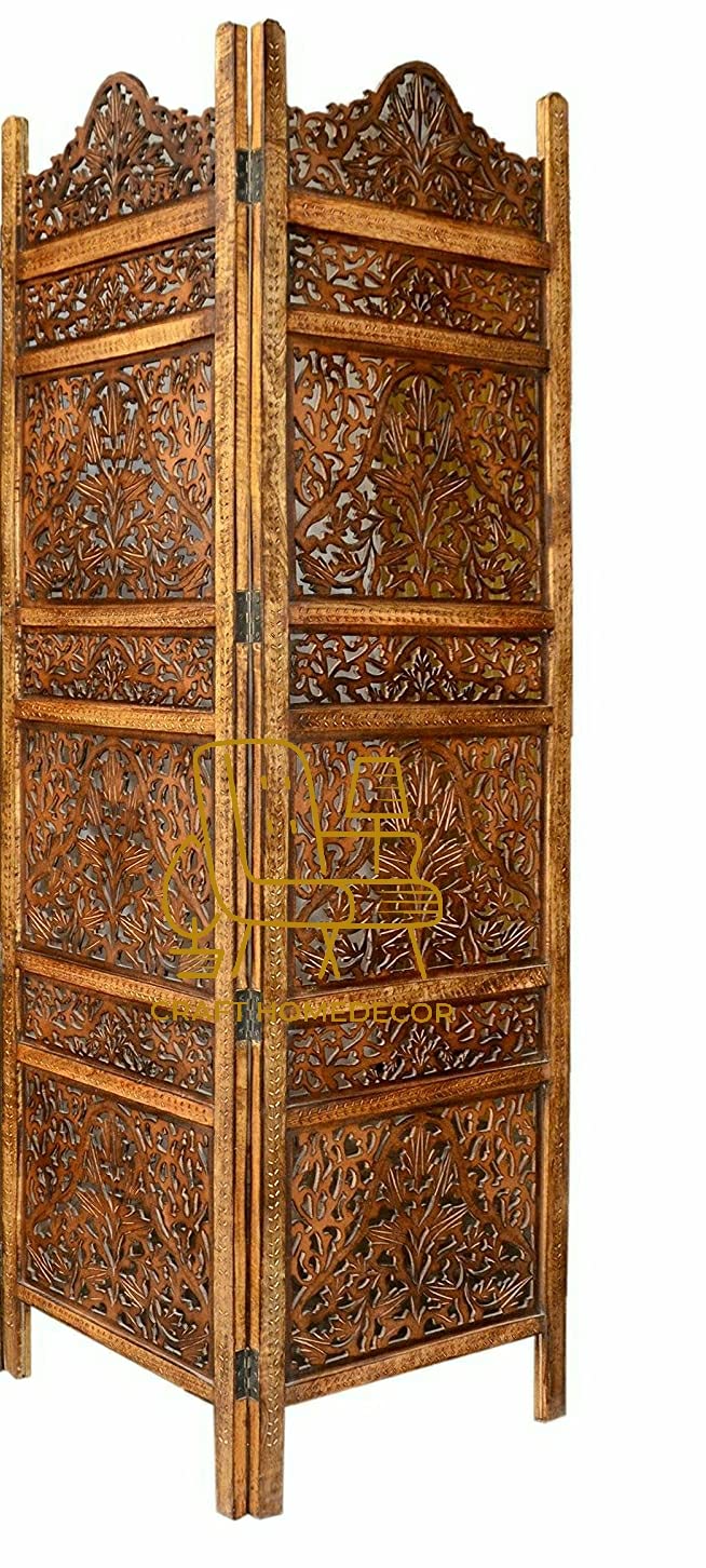 Buy CRAFT HOMEDECOR Wooden Room Partition for Living Room,Room Divider 2 Panel,partition for