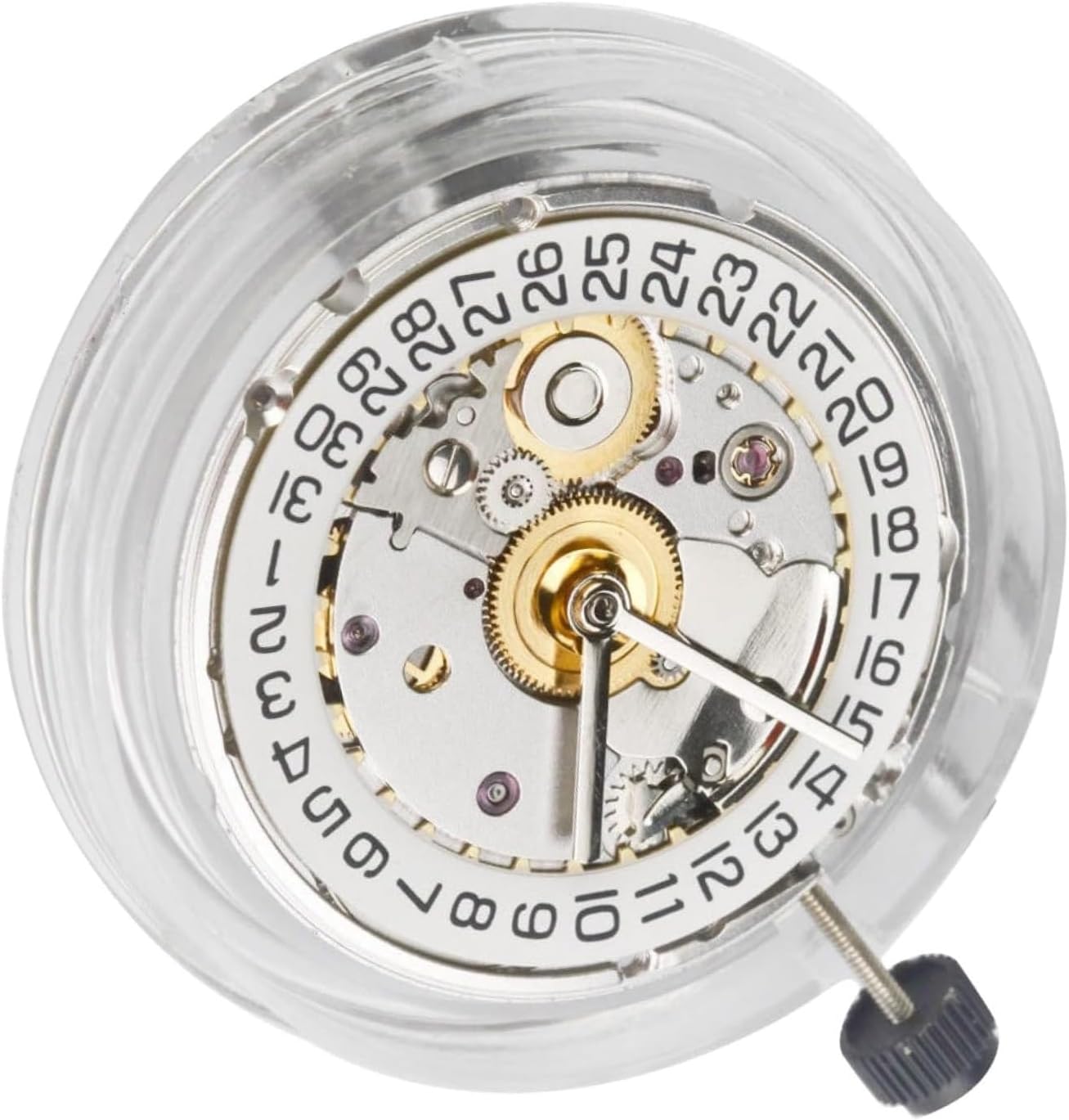 For ETA 2824 2824-2,White Retro Clone 25 Jewels Automatic Watch Movement