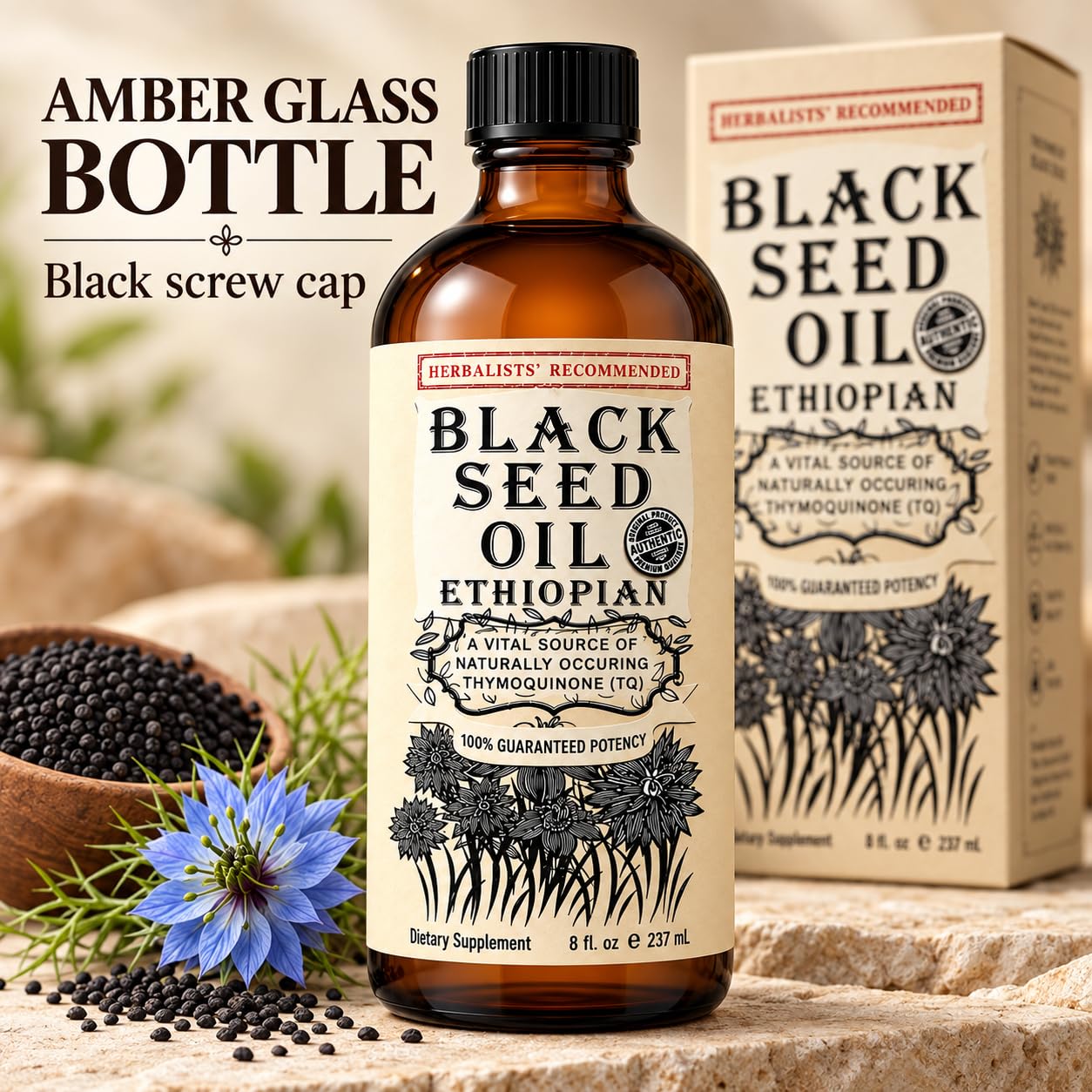 Ethiopian Black Seed Oil 8 fl oz Cold Pressed High Thymoquinone — Amazon image 6