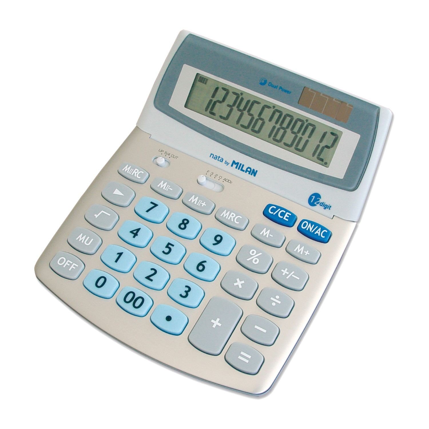 Milan 152512BL - Calculadora de sobremesa, 12 dígitos