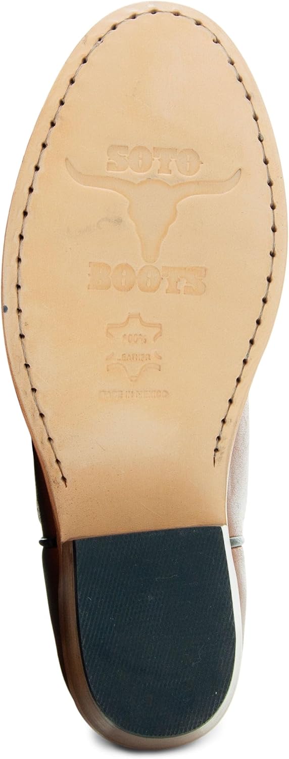 Soto Boots Leather Womens Western Ankle Booties M1002
