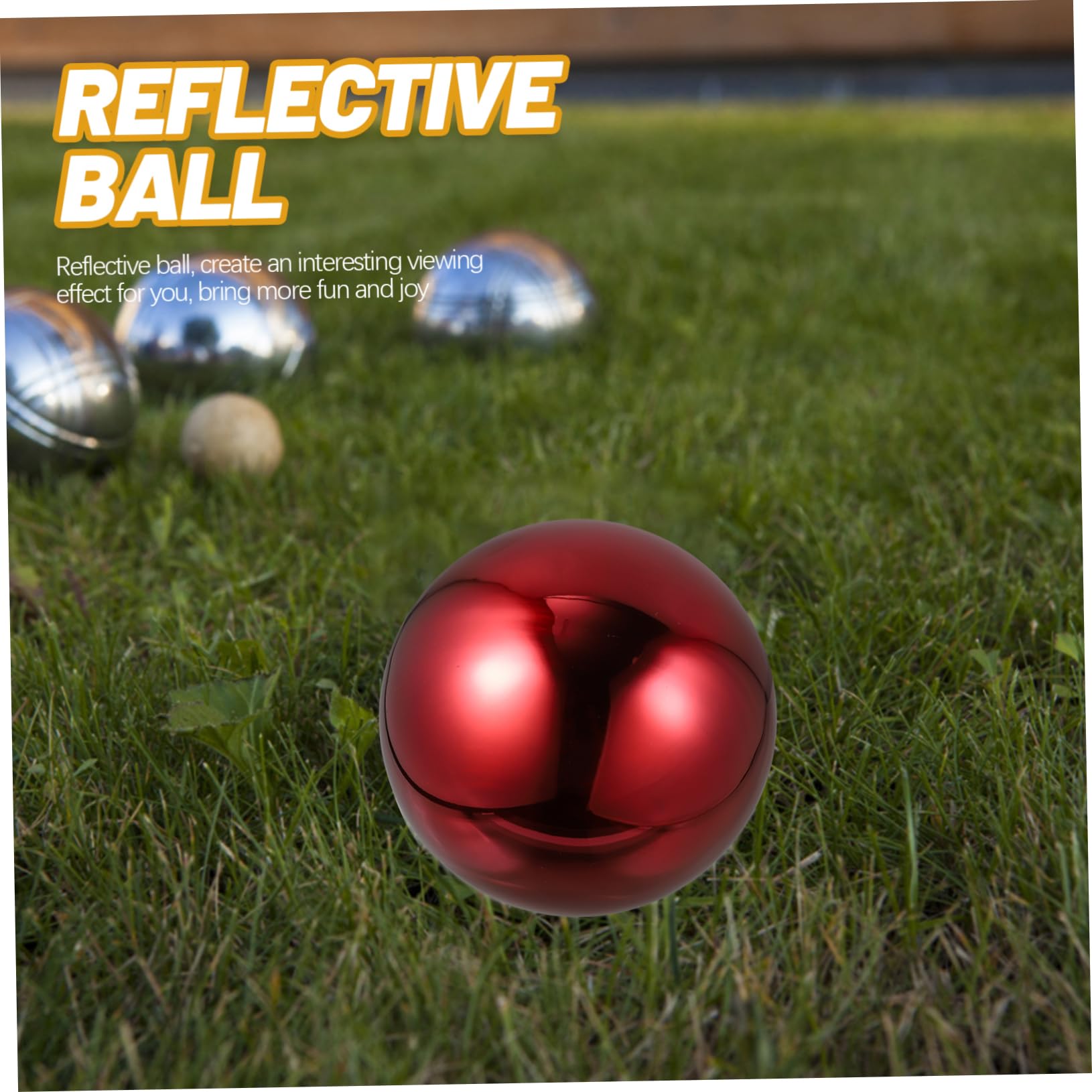 BESPORTBLE Reflective Globe Decorative Metal Gazing Ball Polished Outdoor Garden Decor Suitable for Photography