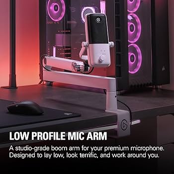 Elgato Wave Mic Arm LP ホワイト Wave Mic Arm LP - White | Mic Boom Arm for Desks | Elgato