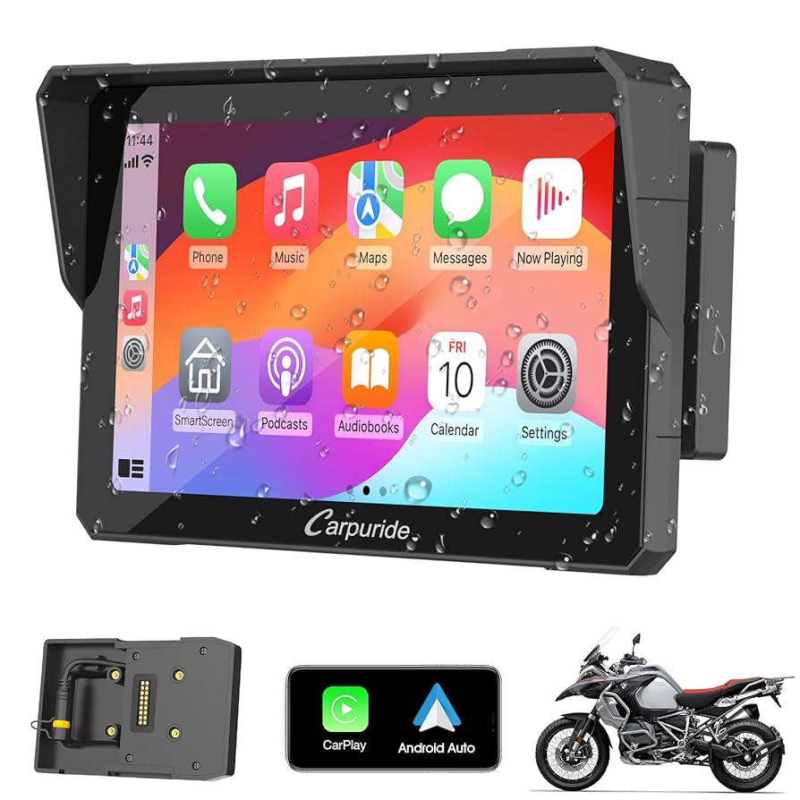 Carpuride W702B Motorrad GPS Carplay Bildschirm mit Design