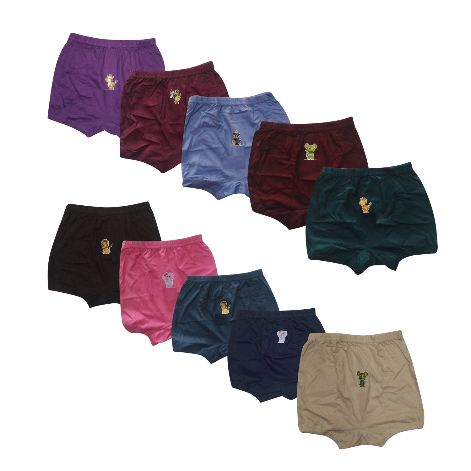 GMR Baby Girls/Boys Cotton Bloomers - Pack of 10